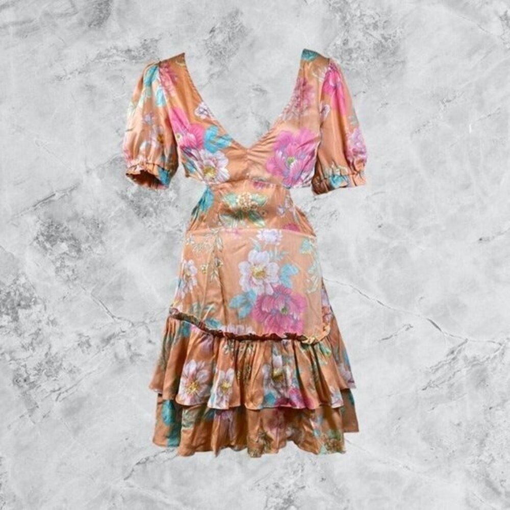 MAJORELLE Mini Tiered Dress - Passionfruit Multi